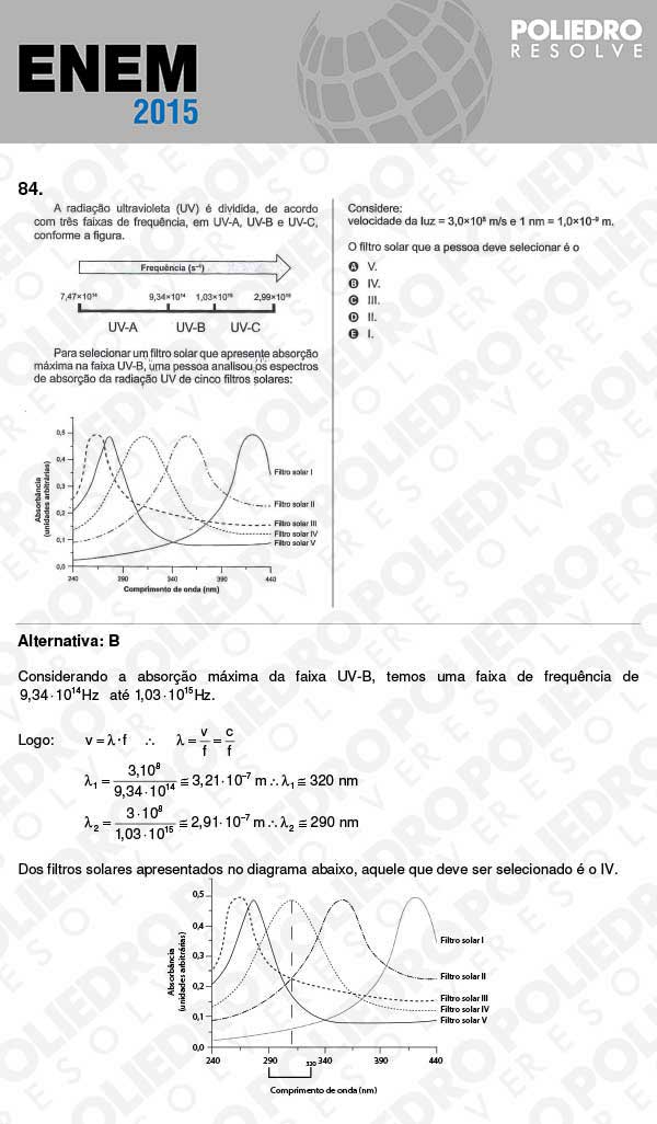 Questão 84 - Sábado (Prova Branca) - ENEM 2015