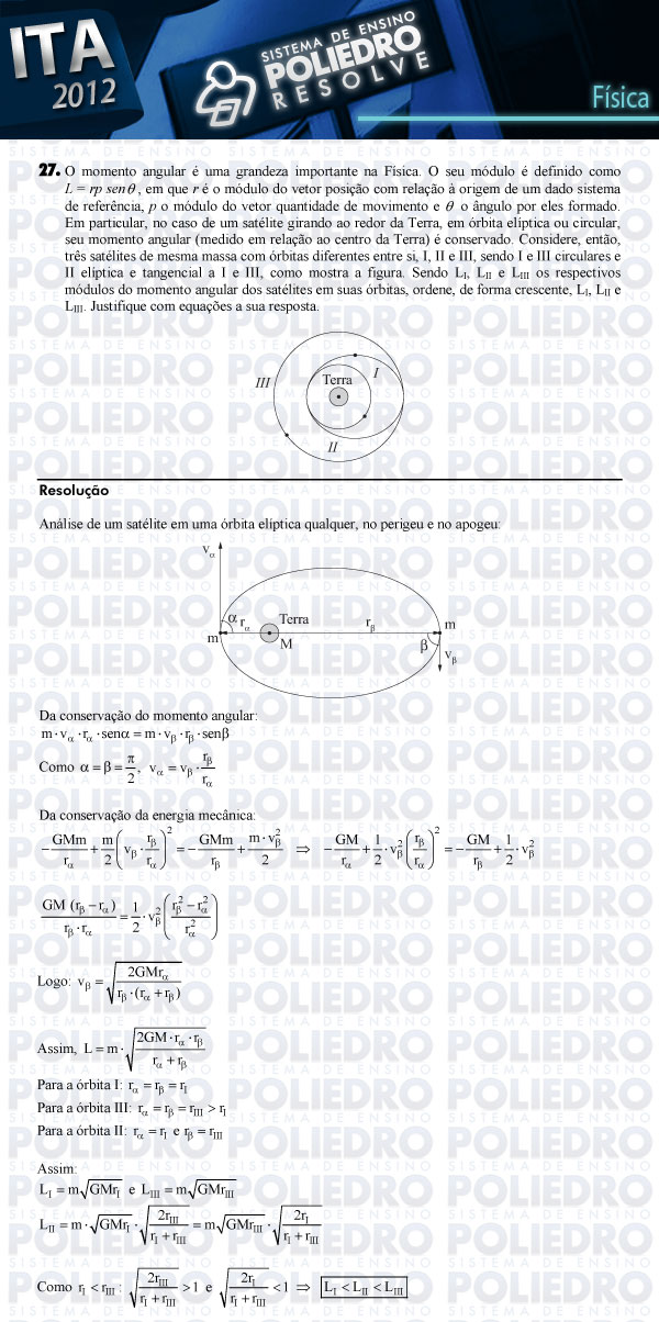 Dissertação 27 - Física - ITA 2012