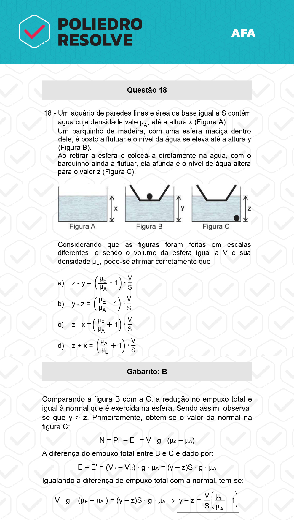 Questão 18 - Prova Modelo A - AFA 2023