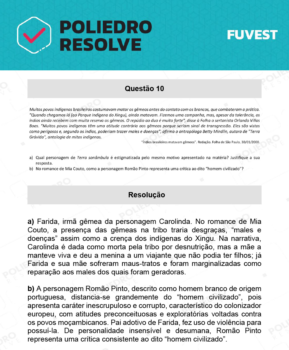 Dissertação 10 - 2ª Fase - 1º Dia - FUVEST 2022