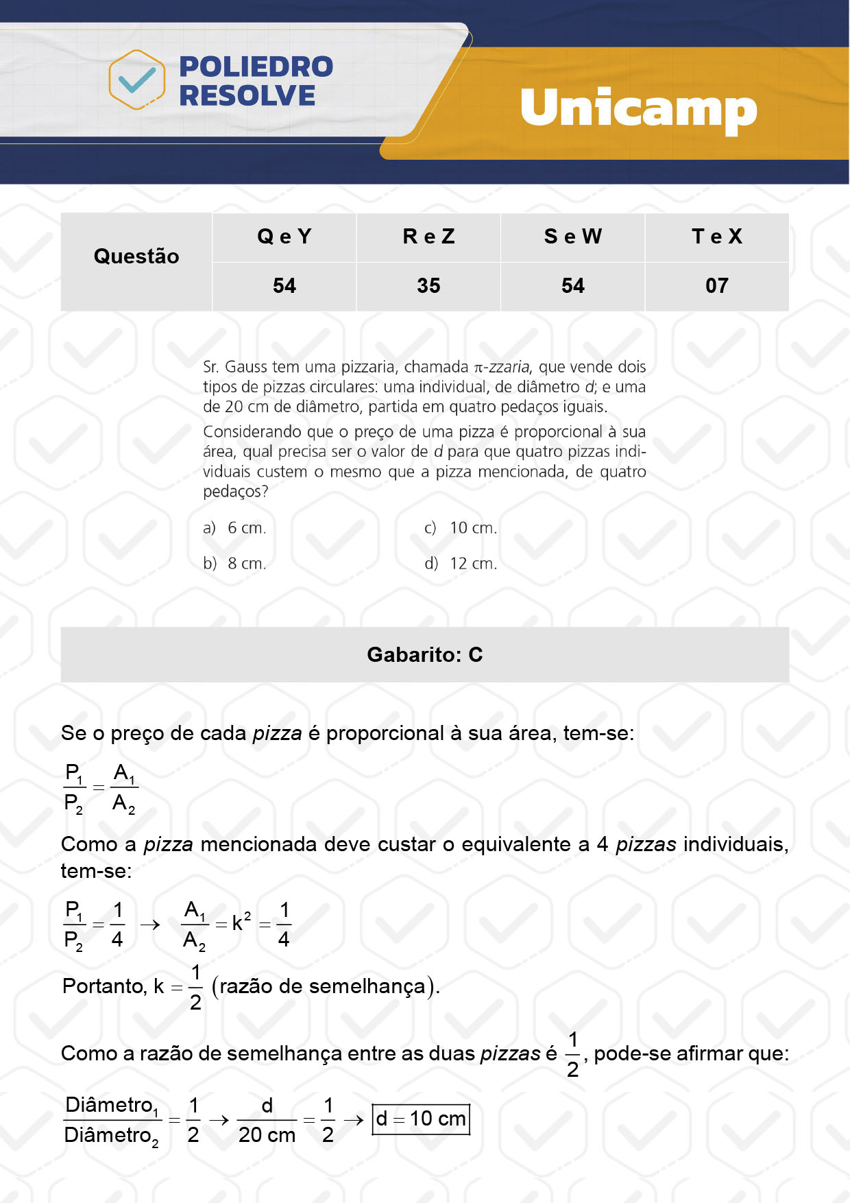 Questão 54 - 1ª Fase - 1º Dia - Q e Y - UNICAMP 2024