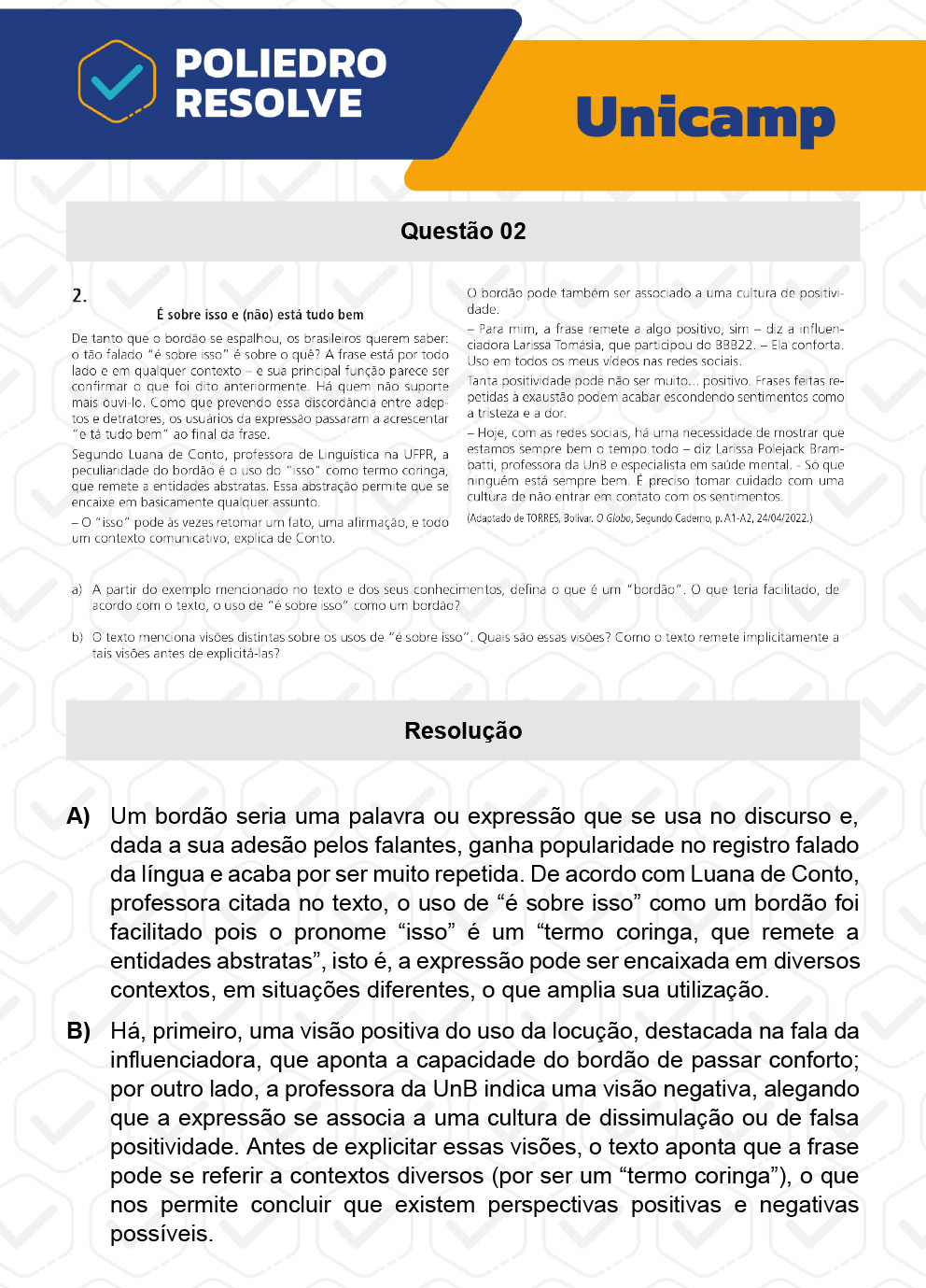 Dissertação 2 - 2ª Fase - 1º Dia - UNICAMP 2023