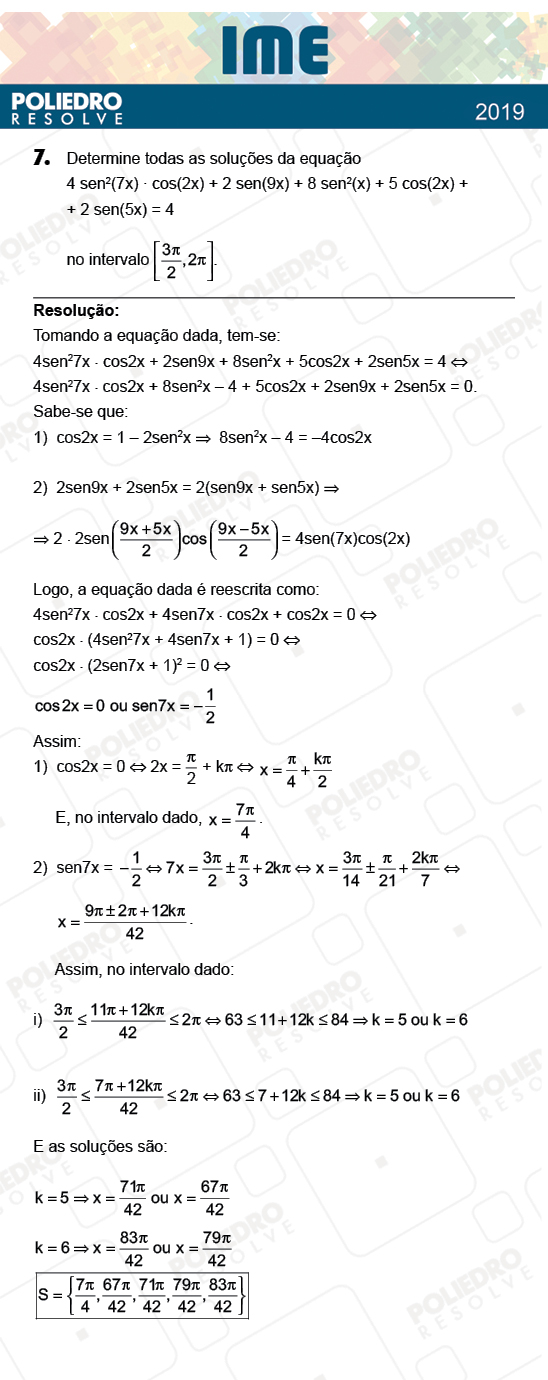 Dissertação 7 - 2ª Fase - Matemática - IME 2019