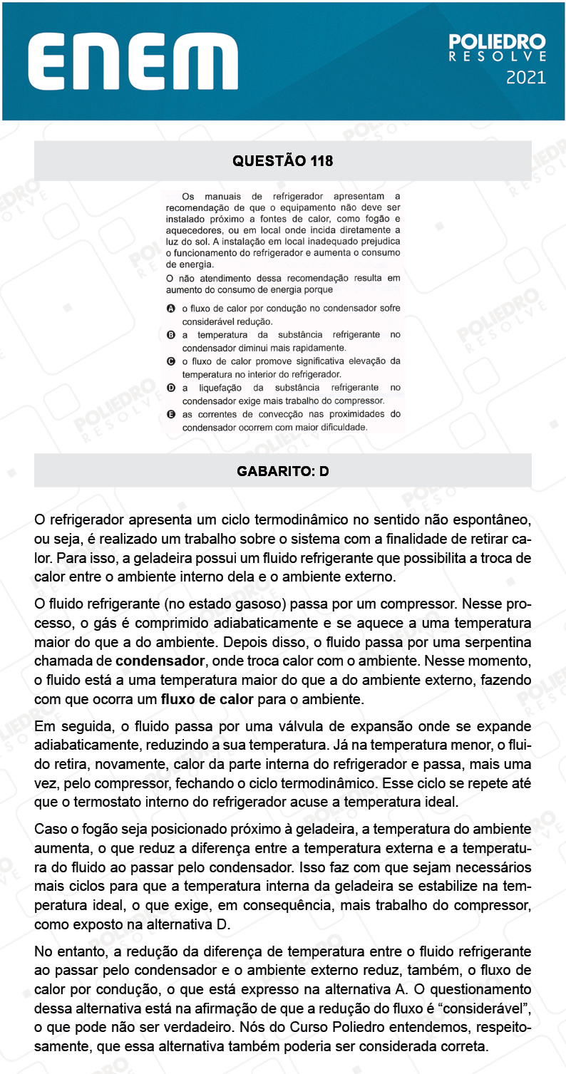 Questão 118 - 2º Dia - Prova Cinza - ENEM 2020