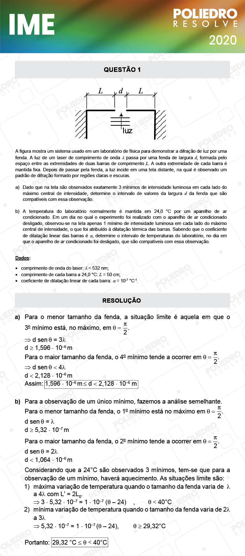 Dissertação 1 - 2ª Fase - Física - IME 2020