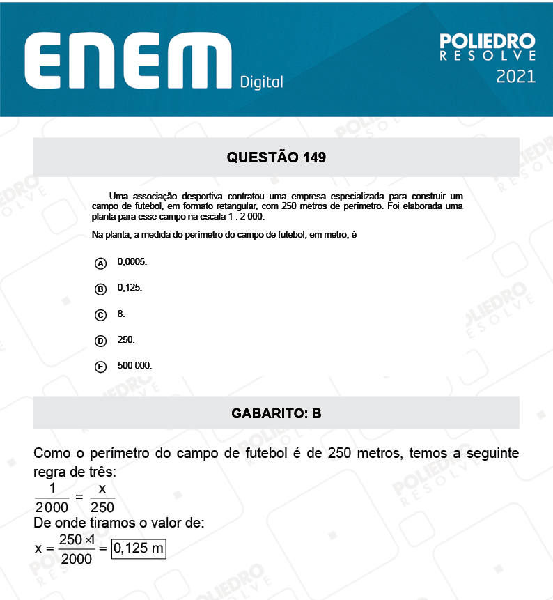 Questão 149 - 2º Dia - Prova Azul - ENEM DIGITAL 2020