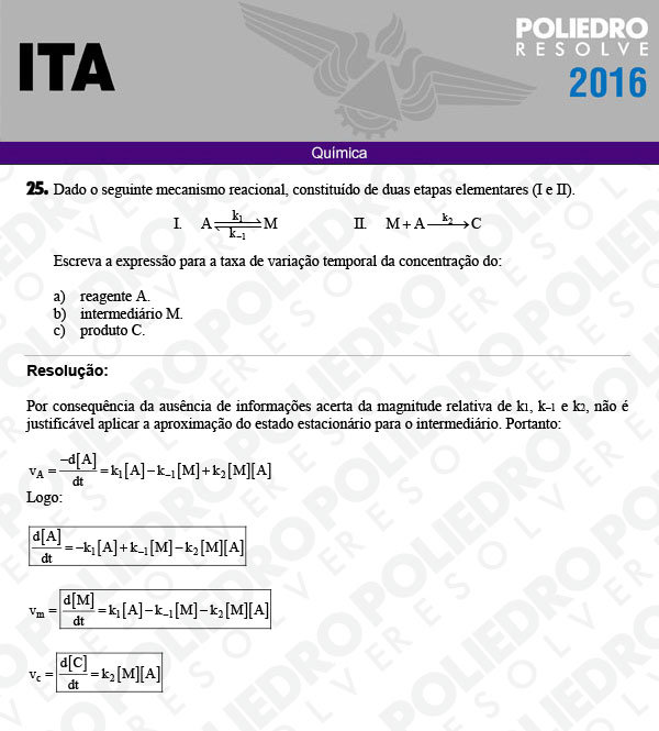 Dissertação 25 - Química - ITA 2016