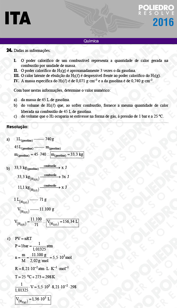 Dissertação 24 - Química - ITA 2016