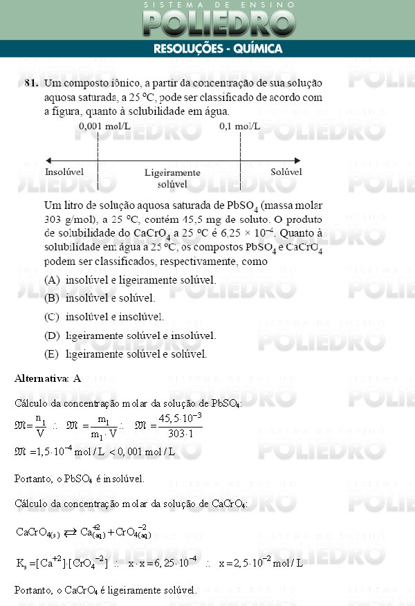 Questão 81 - Conhecimentos Gerais - UNIFESP 2009