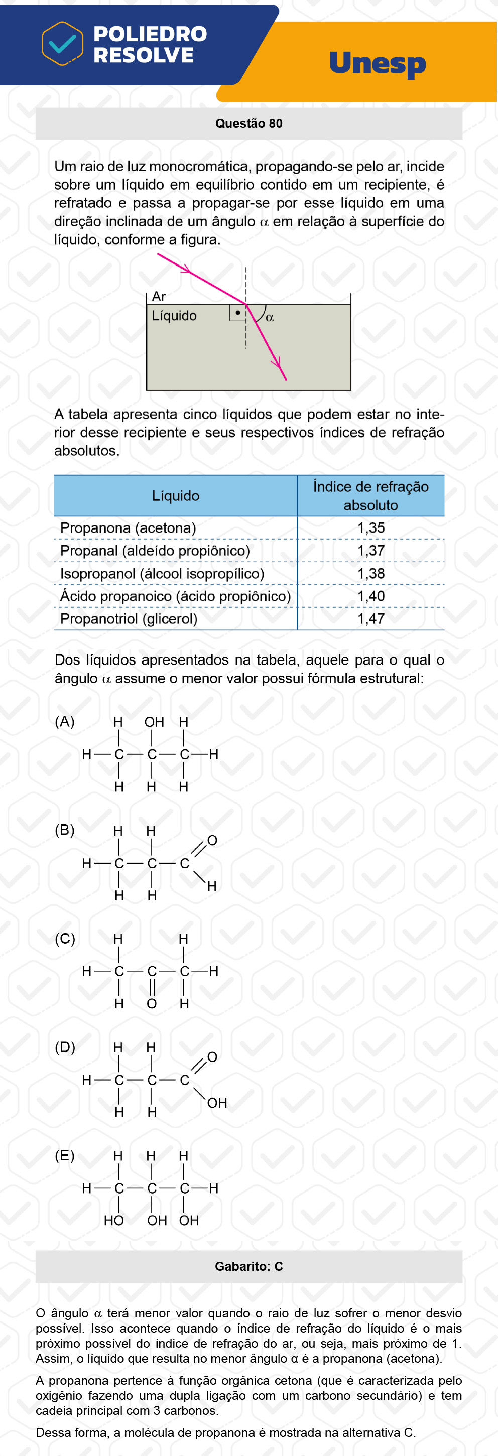 Questão 80 - 1ª Fase - UNESP 2023