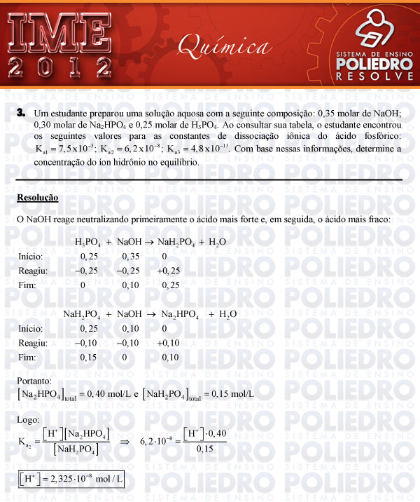 Dissertação 3 - Química - IME 2012