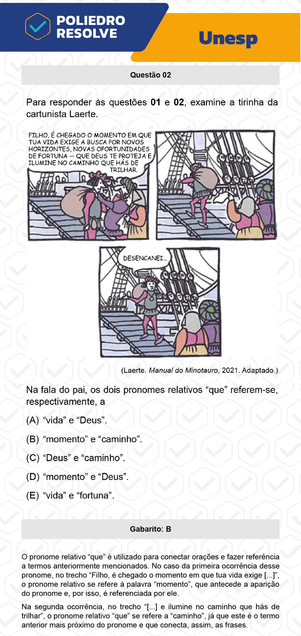 Questão 2 - 2ª Fase - UNESP 2023