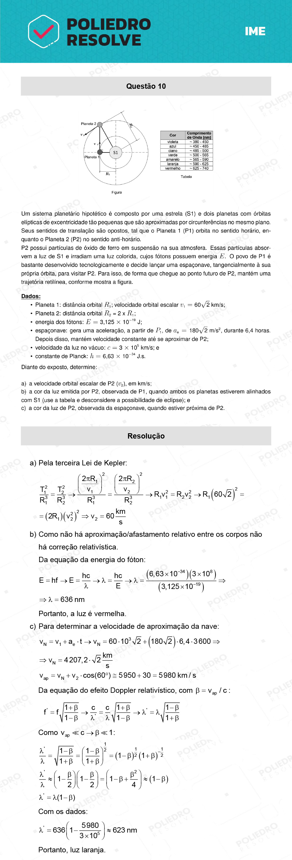 Dissertação 10 - 2ª Fase - Física - IME 2022