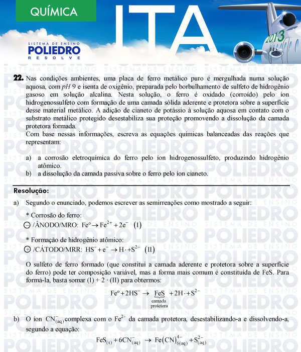 Dissertação 22 - Química - ITA 2013