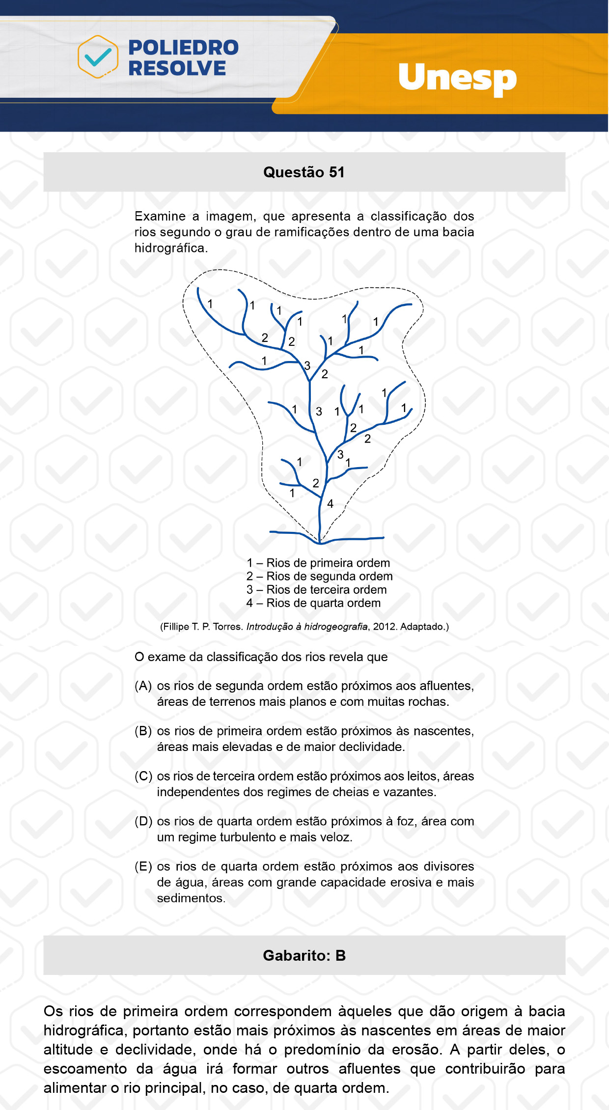 Questão 51 - 1ª Fase - UNESP 2024