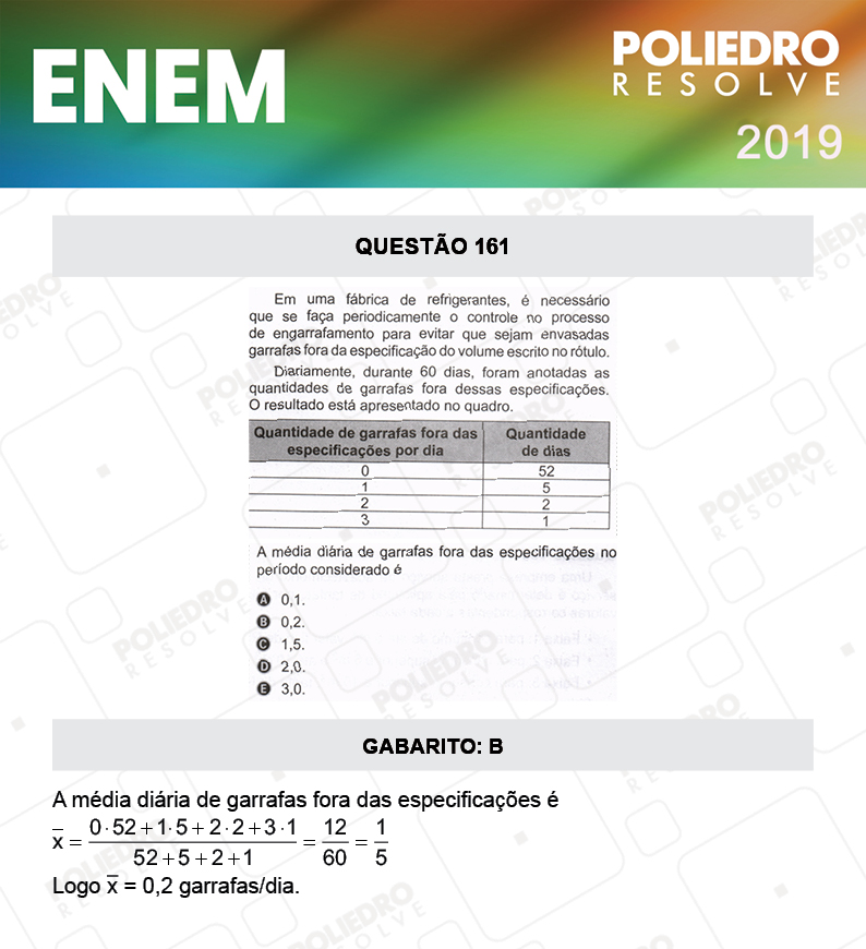 Questão 161 - 2º DIA - PROVA AZUL - ENEM 2019