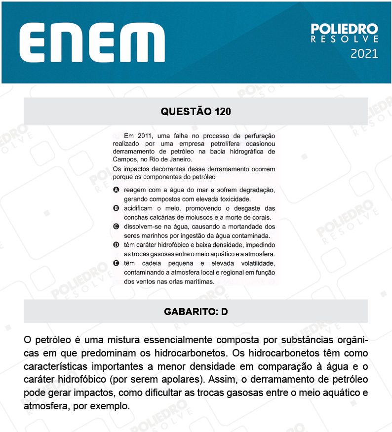 Questão 120 - 2º Dia - Prova Amarela - ENEM 2020