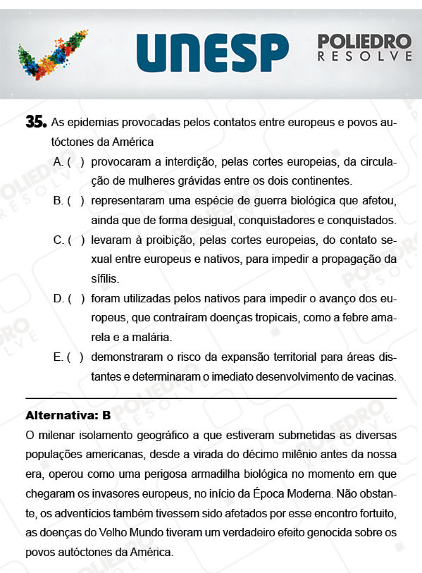 Questão 35 - 1ª Fase - PROVA 4 - UNESP 2018