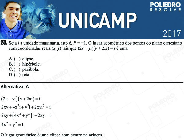 Questão 23 - 1ª Fase - UNICAMP 2017