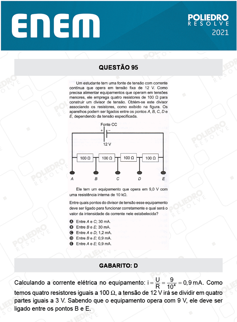 Questão 95 - 2º Dia - Prova Cinza - ENEM 2020