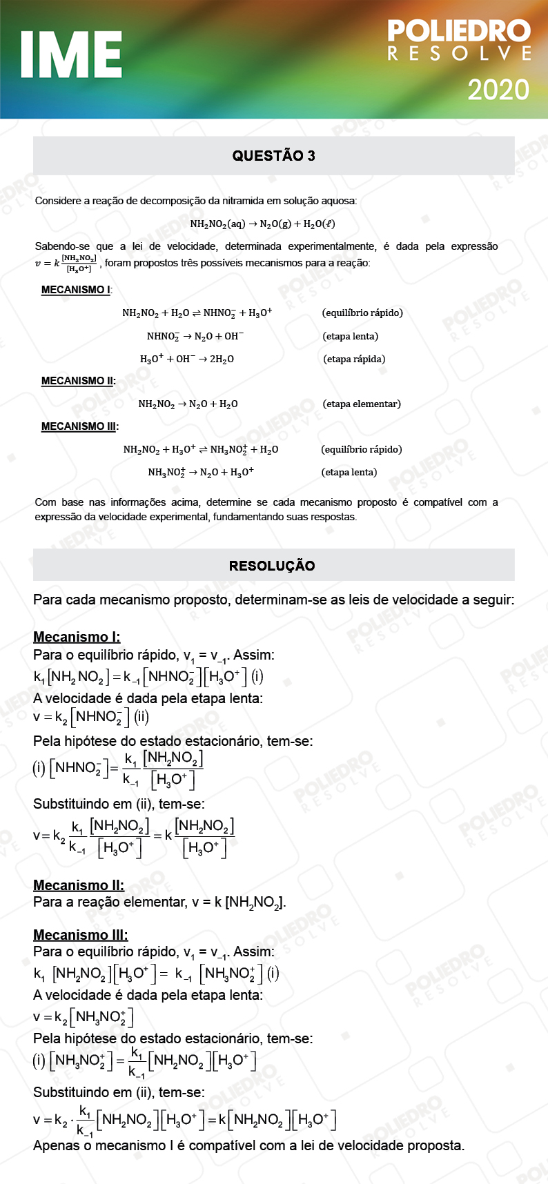 Dissertação 3 - 2ª Fase - Química - IME 2020