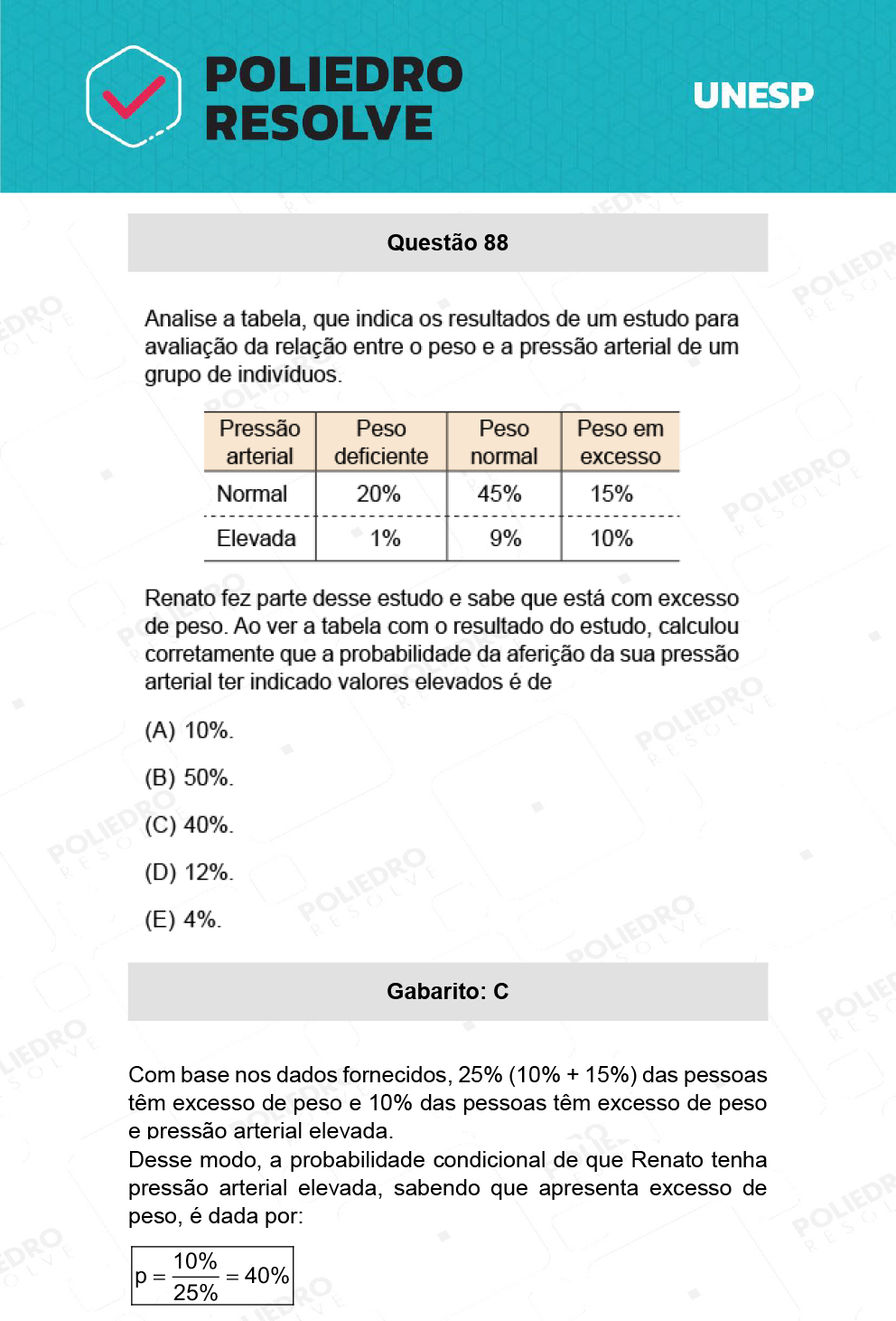 Questão 88 - 1ª Fase - Ext / Hum - UNESP 2022