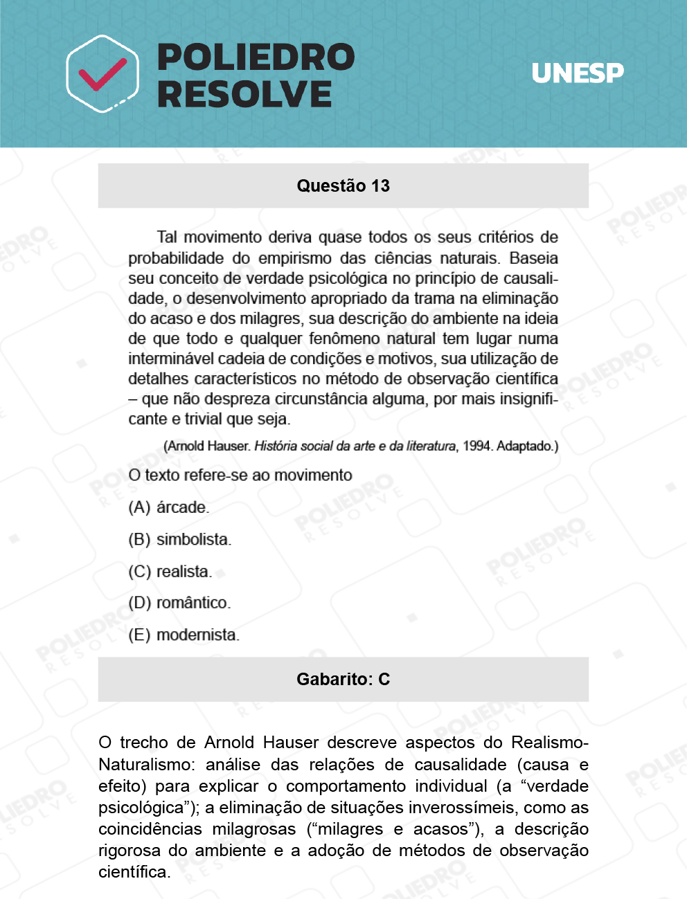 Questão 13 - 1ª Fase - Biológicas - UNESP 2022