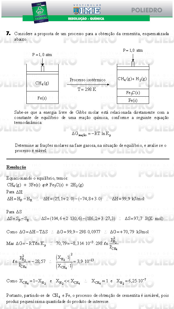 Dissertação 7 - Química - IME 2009