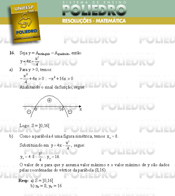 Dissertação 16 - Conhecimentos Específicos - UNIFESP 2008