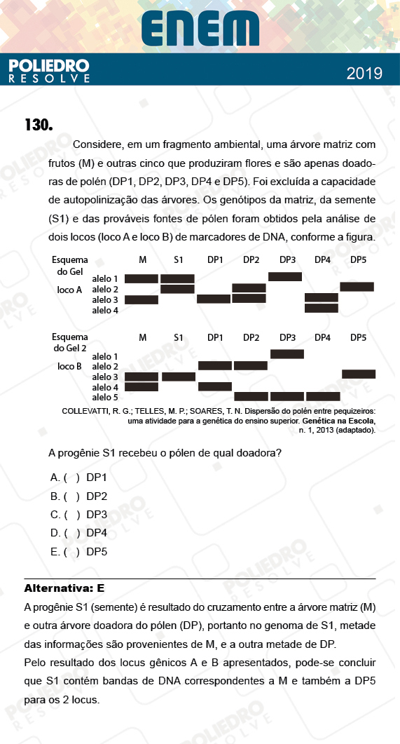 Questão 130 - 2º Dia - Prova AMARELA - ENEM 2018