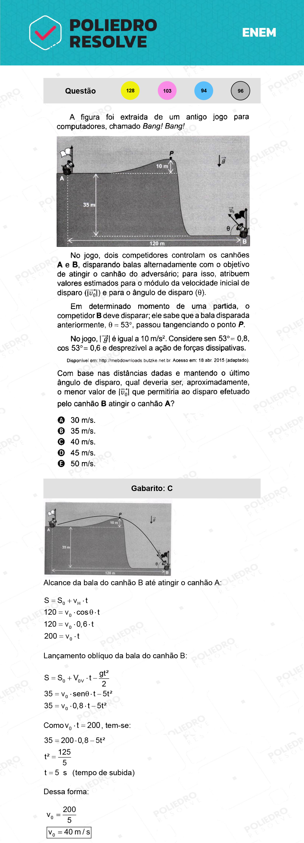 Questão 128 - 2º Dia - Prova Amarela - ENEM 2021