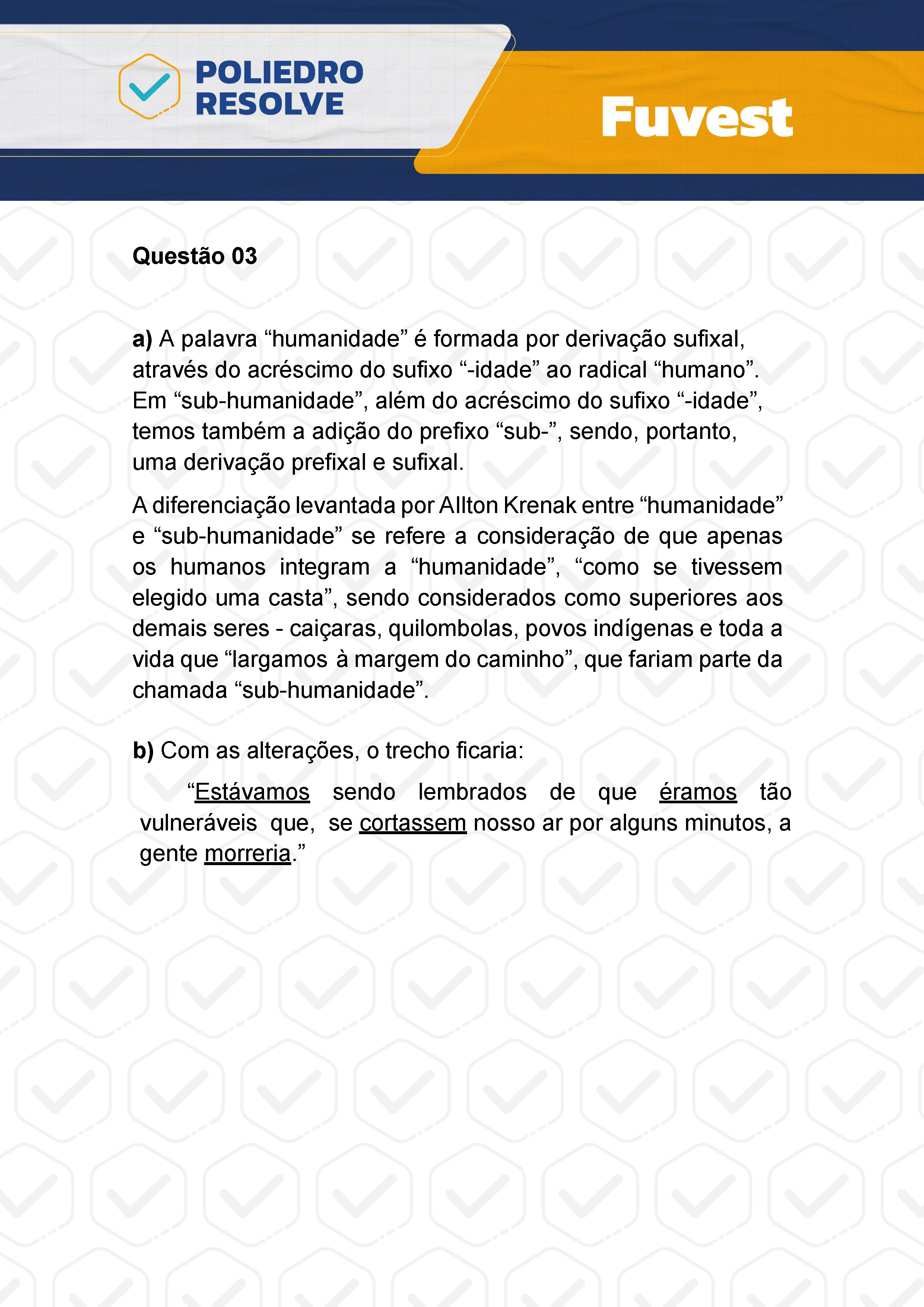 Dissertação 3 - 2ª Fase - 1º Dia - FUVEST 2024