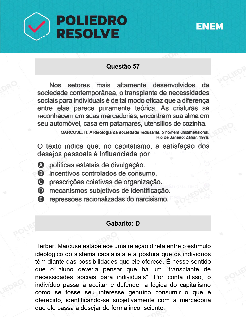 Questão 57 - 1º Dia - Prova Azul - ENEM 2021