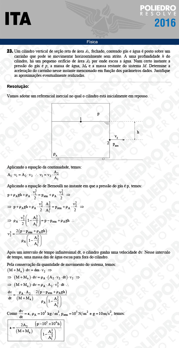 Dissertação 23 - Física - ITA 2016