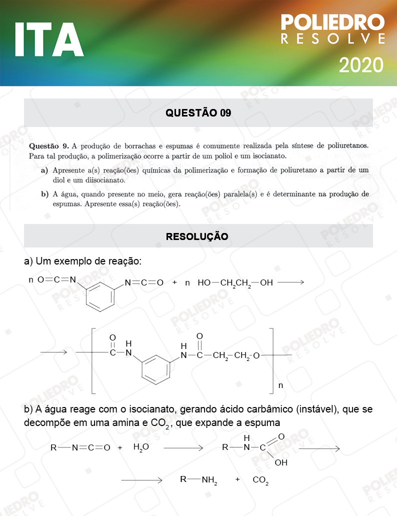 Dissertação 9 - 2ª Fase - 1º Dia - Mat / Quí - ITA 2020