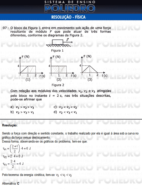 Questão 7 - Física e Português - AFA 2010