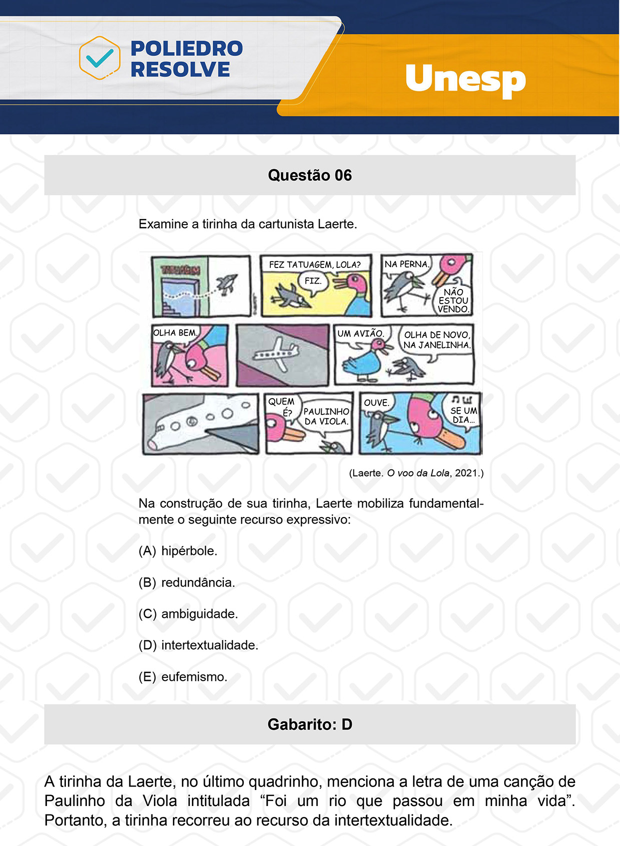 Questão 6 - 1ª Fase - UNESP 2024