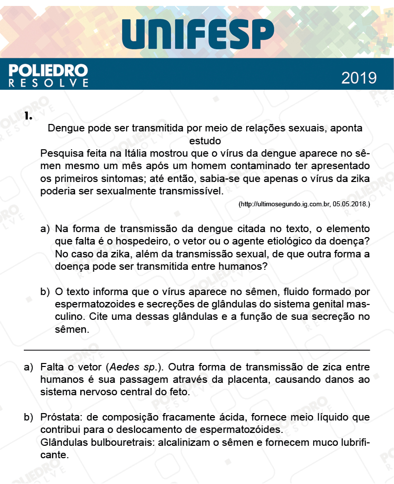 Dissertação 1 - Fase única - 2º Dia - UNIFESP 2019