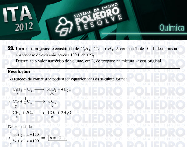 Dissertação 23 - Química - ITA 2012