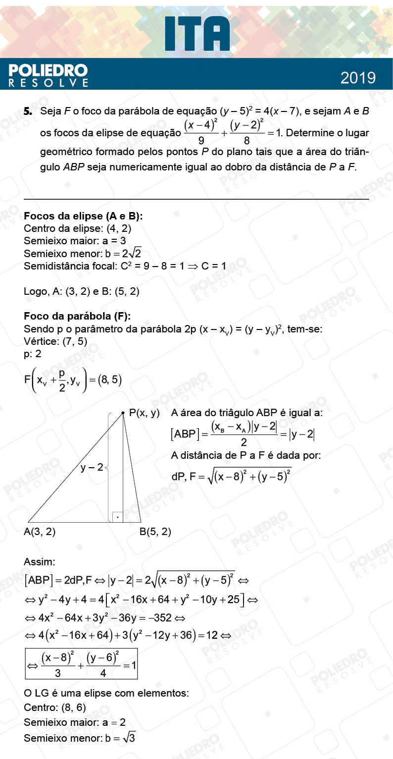 Dissertação 5 - 2ª Fase - 1º Dia - MAT / QUI - ITA 2019