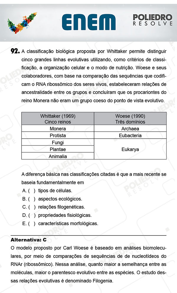 Questão 92 - 2º Dia (PROVA AMARELA) - ENEM 2017