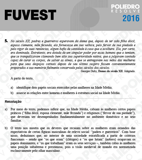 Dissertação 5 - 2ª Fase - 3º Dia - FUVEST 2016