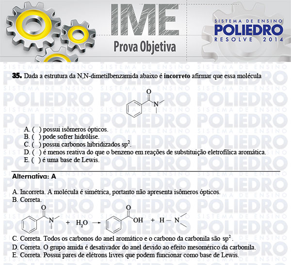 Questão 35 - Objetiva - IME 2014