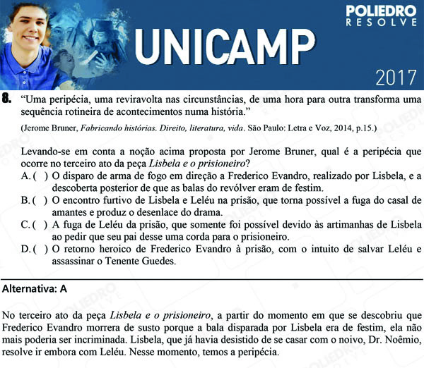 Questão 8 - 1ª Fase - UNICAMP 2017