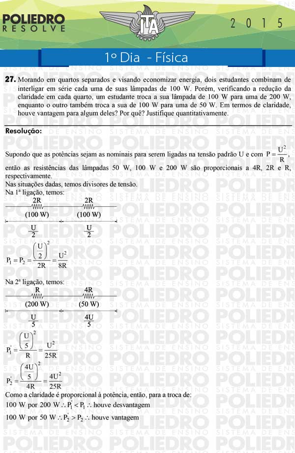 Dissertação 27 - Física - ITA 2015