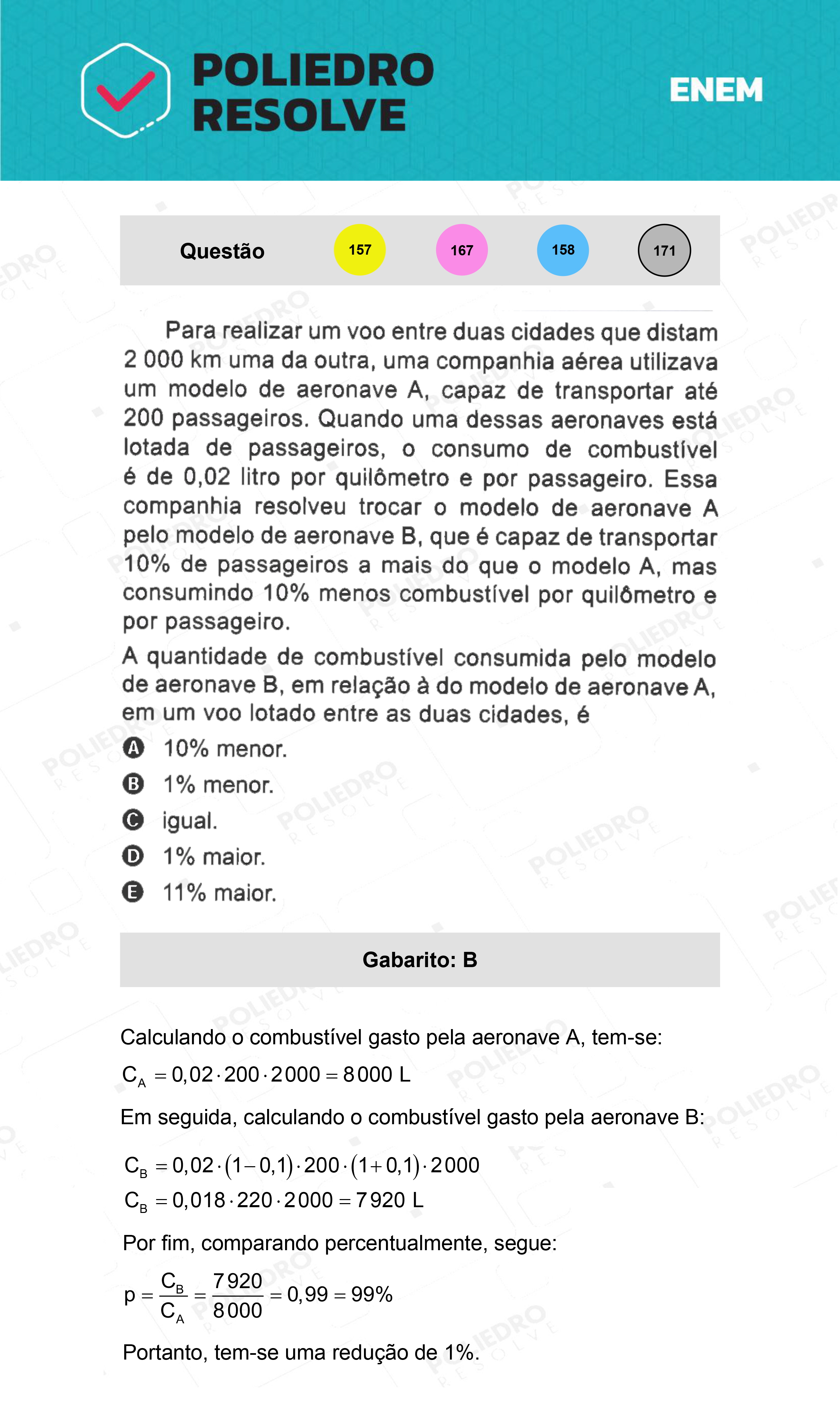 Questão 157 - 2º Dia - Prova Amarela - ENEM 2021