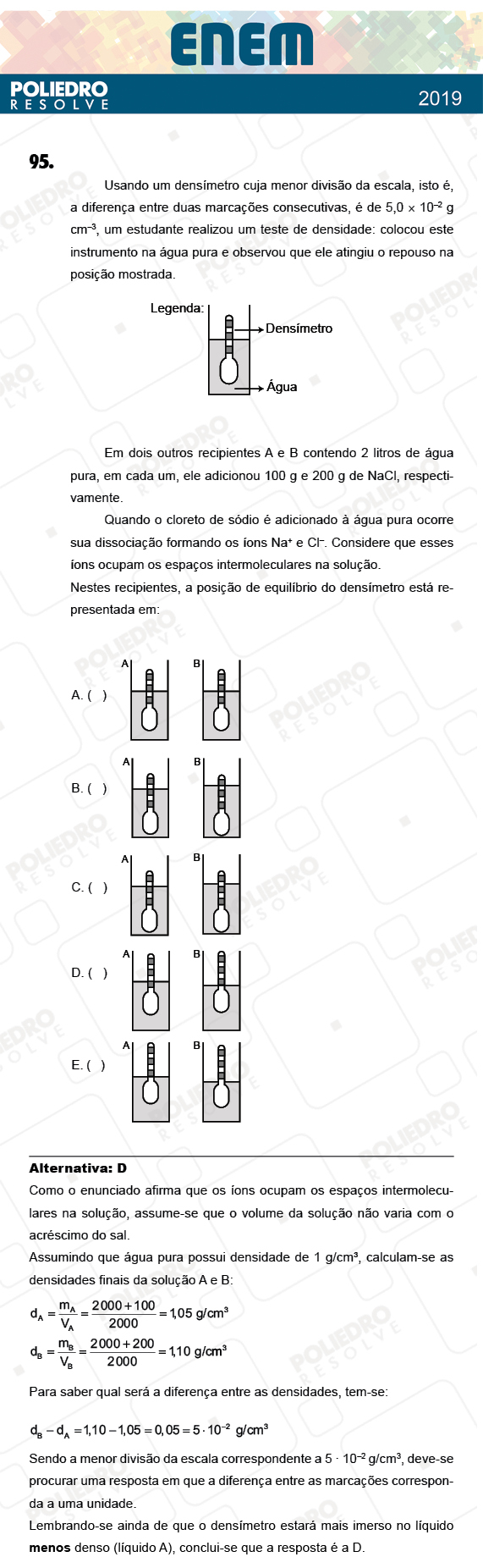 Questão 95 - 2º Dia - Prova AZUL - ENEM 2018