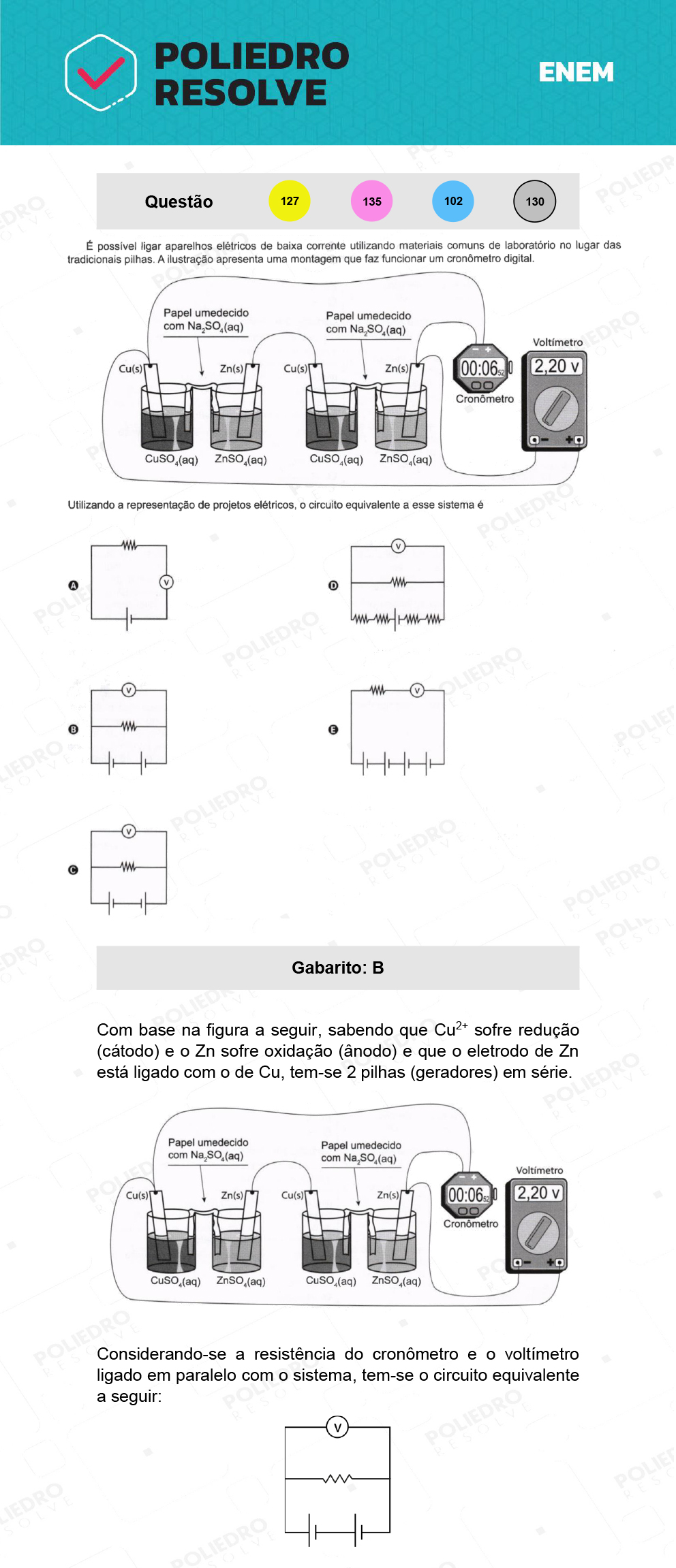 Questão 135 - 2º Dia - Prova Rosa - ENEM 2021