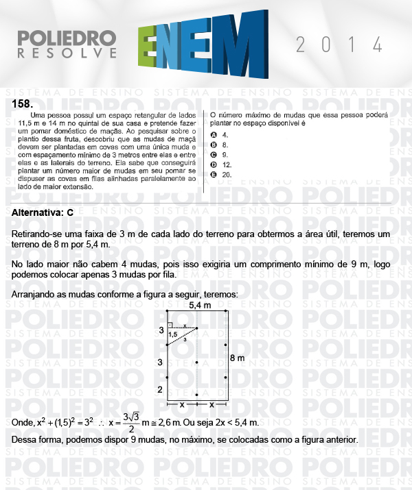 Questão 158 - Domingo (Prova Cinza) - ENEM 2014