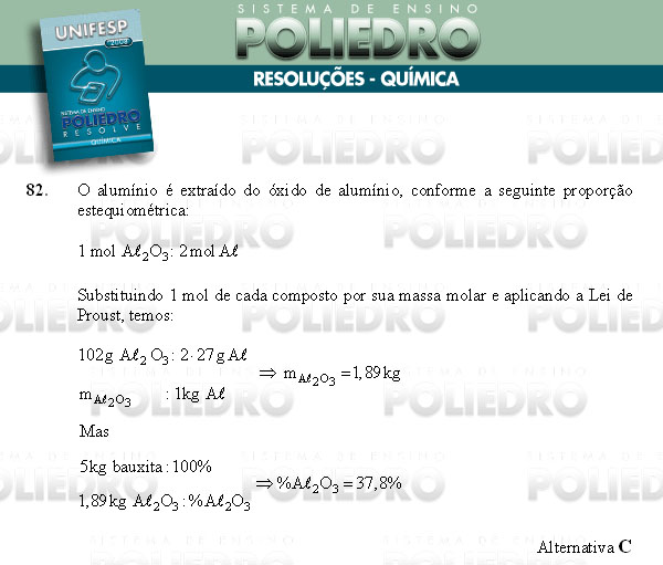 Questão 82 - Conhecimentos Gerais - UNIFESP 2008